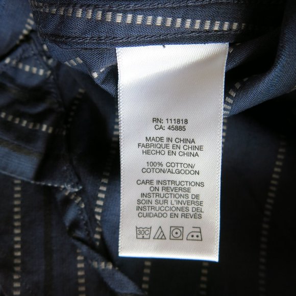 Michael Michael Kors Multi Color Stripe Button Down Long Sleeve Shirt - Size L - Picture 8 of 8